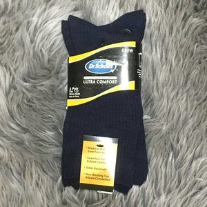 Dr. Scholl's | Men's Crew Socks | Size 7-12 | 2 Pairs | Navy